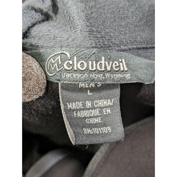 Cloudveil Jacket Mens Large Full Zip Outdoor Pockets Black - Picture 3 of 16